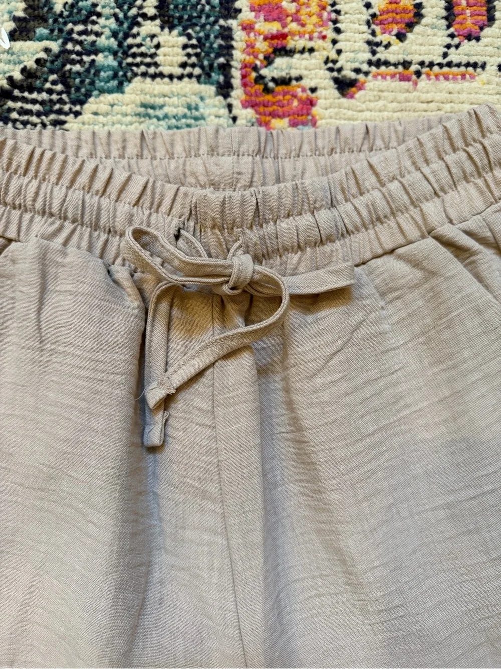 Zenana Outfitters Women's Wide-Leg Drawstring Pants - Taupe